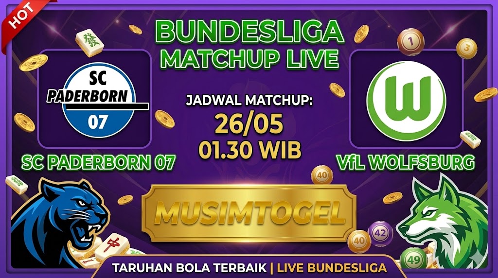 Prediksi Skor SC Paderborn 07 vs VfL Wolfsburg di Bundesliga, 26 Mei 2026: Die Wolfe Dibayangi Ancaman Degradasi
