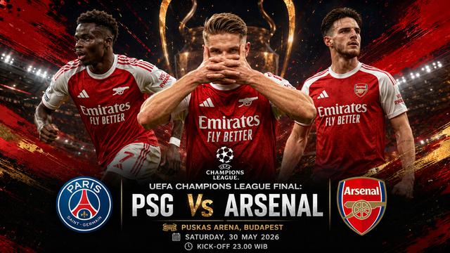 3 Senjata Mematikan Arsenal yang Siap Hancurkan PSG di Final Liga Champions