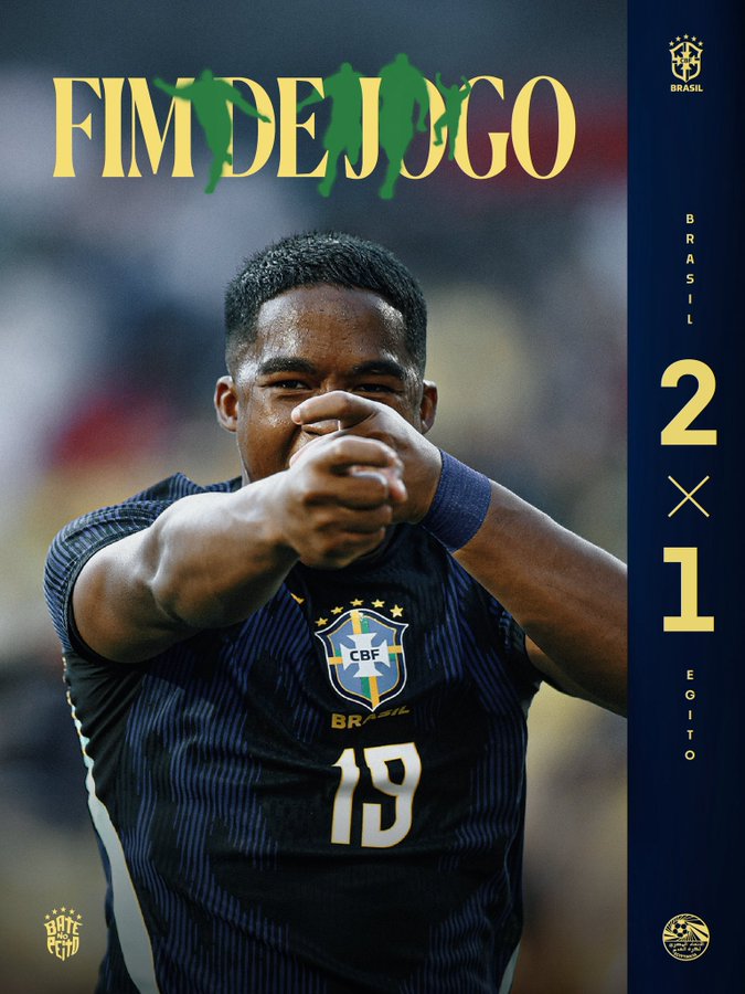 Hasil Brasil vs Mesir: Endrick Jadi Penentu Kemenangan Selecao