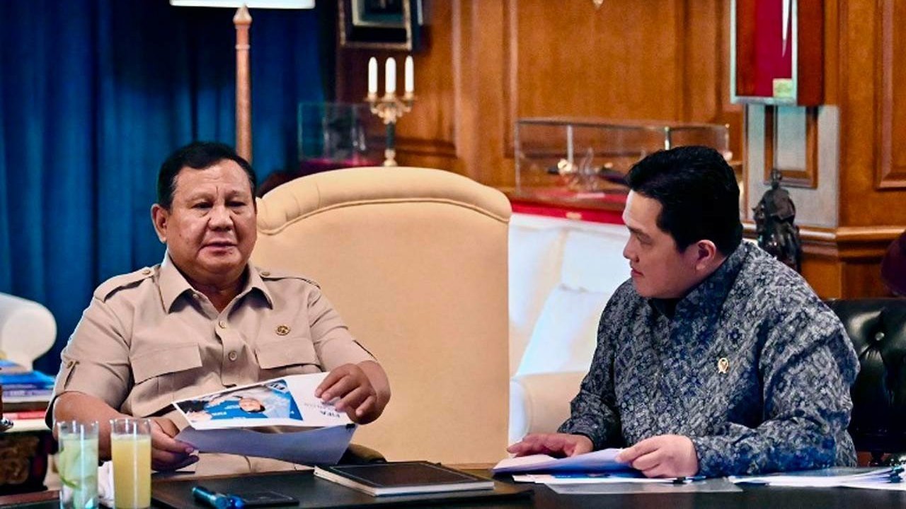 Pesan Presiden Prabowo untuk Erick Thohir: Benahi Kompetisi Demi Mimpi Timnas Indonesia Lolos Piala Dunia