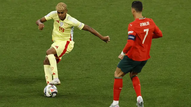 Portugal Vs Spanyol: Cristiano Ronaldo Kirim Puja-Puji untuk Lamine Yamal