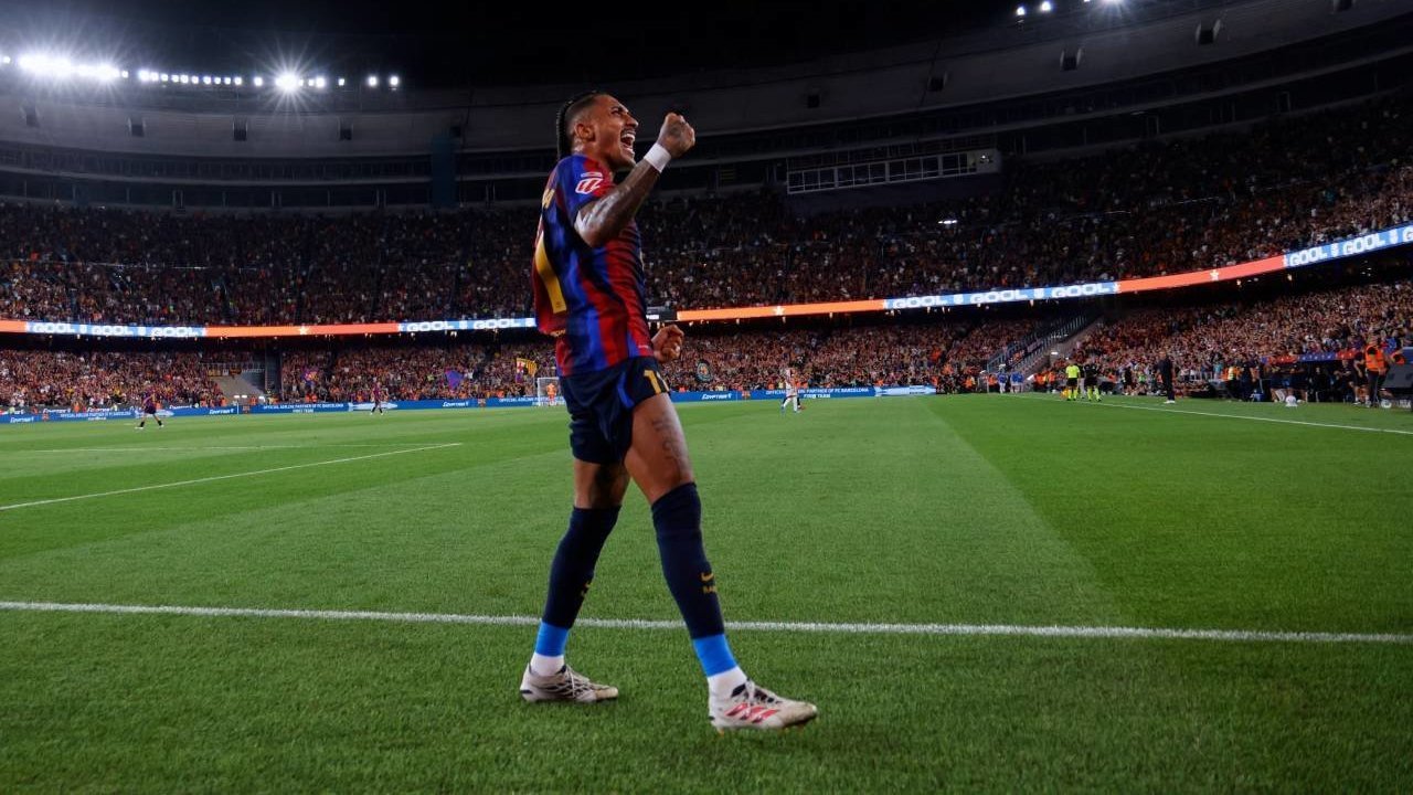 Man of the Match Barcelona vs Rayo: Raphinha