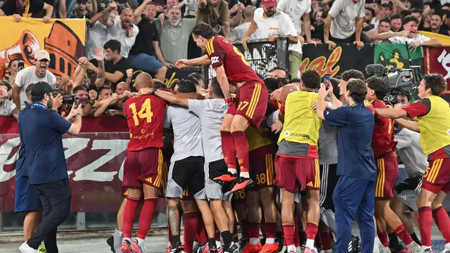 AS Roma membungkam Atalanta pada menit-menit akhir dan mempertahankan status sempurna di Serie A