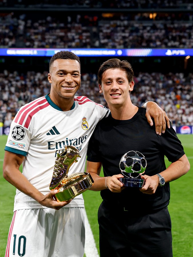 UEFA menghormati Mbappe dan Guler sebelum laga Inter Milan, apa alasannya?